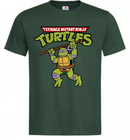 Чоловіча футболка Ninja turtles Donatello Темно-зелений фото