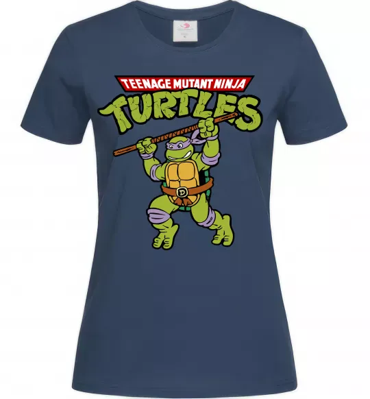Жіноча футболка Ninja turtles Donatello Темно-синій фото