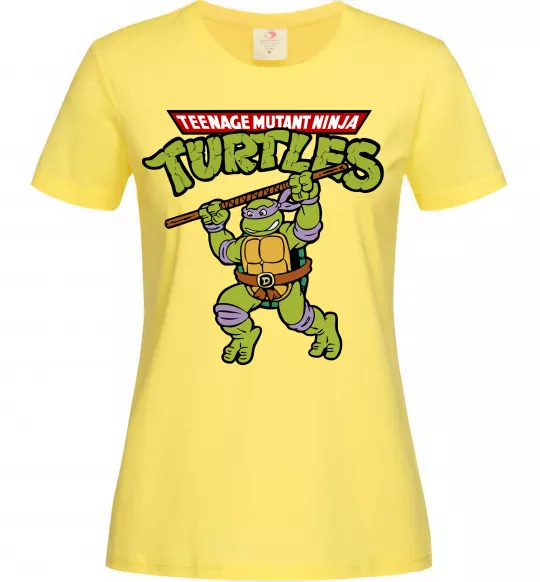 Жіноча футболка Ninja turtles Donatello Лимонний фото