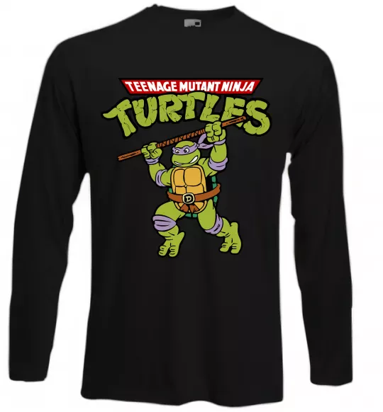 Лонгслів Ninja turtles Donatello Чорний фото