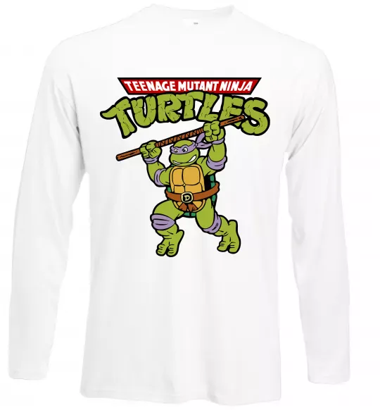 Лонгслів Ninja turtles Donatello Білий фото
