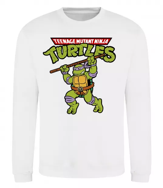 Свитшот Ninja turtles Donatello Белый фото