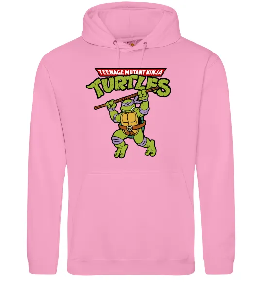 Жіноча толстовка (худі) Ninja turtles Donatello Рожевий фото