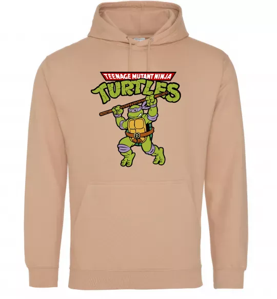 Жіноча толстовка (худі) Ninja turtles Donatello Пісочний фото