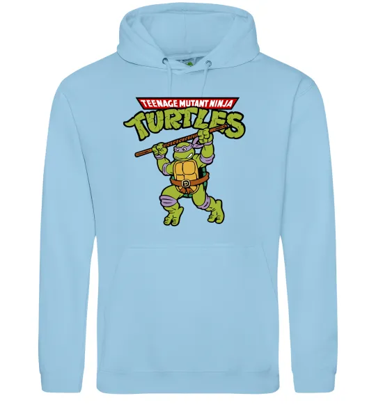 Жіноча толстовка (худі) Ninja turtles Donatello Блакитний фото