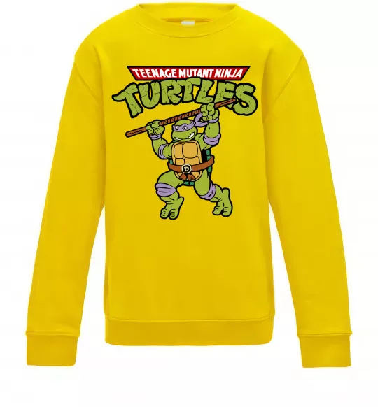 Дитячий світшот Ninja turtles Donatello Сонячно жовтий фото