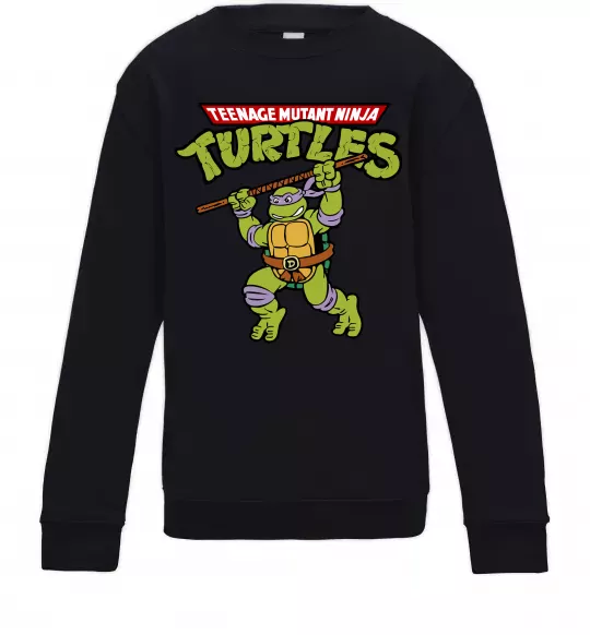 Дитячий світшот Ninja turtles Donatello Чорний фото