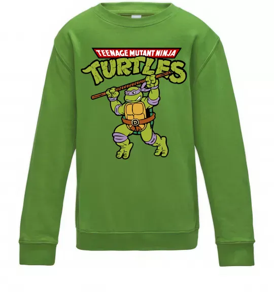 Дитячий світшот Ninja turtles Donatello Лаймовий фото