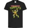 Дитяча футболка Ninja turtles Donatello Чорний Дитяча футболка Ninja turtles Donatello Чорний фото
