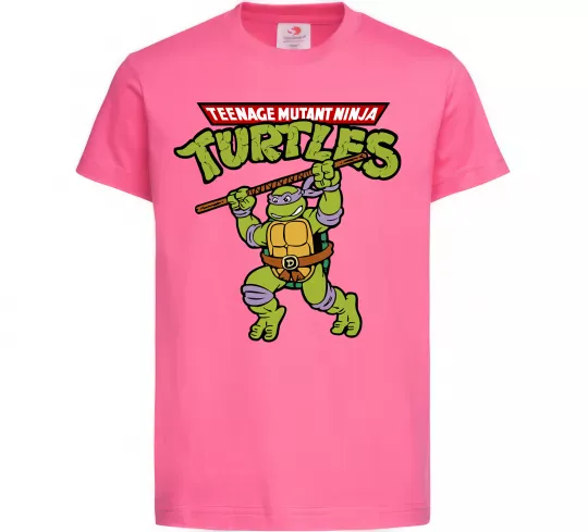 Дитяча футболка Ninja turtles Donatello Яскраво-рожевий фото