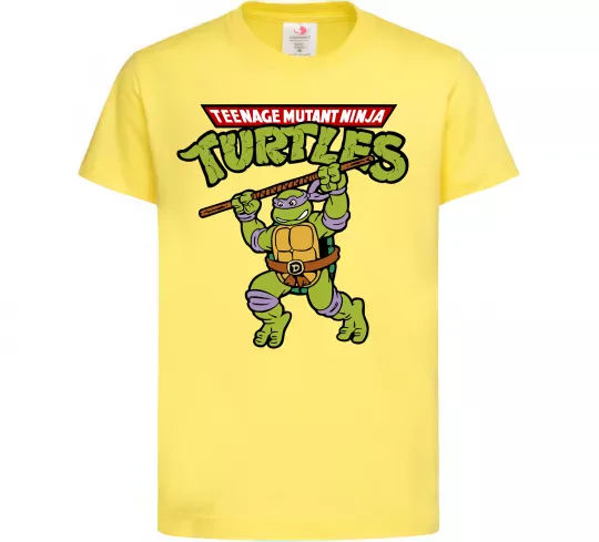 Дитяча футболка Ninja turtles Donatello Лимонний фото