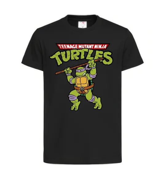 Детская футболка Ninja turtles Donatello Черный фото