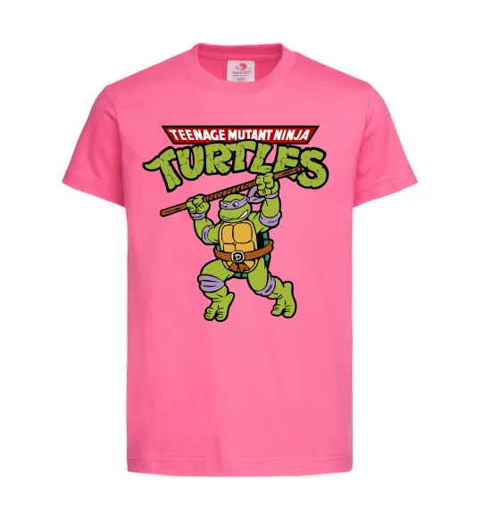 Детская футболка Ninja turtles Donatello Ярко-розовый фото