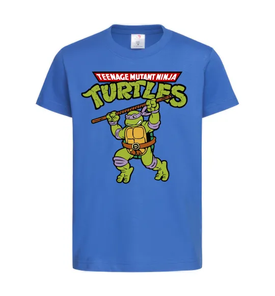 Детская футболка Ninja turtles Donatello Ярко-синий фото