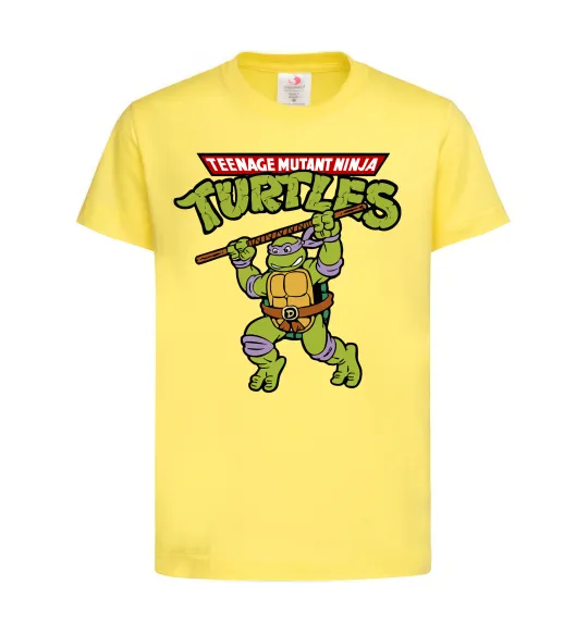 Детская футболка Ninja turtles Donatello Лимонный фото