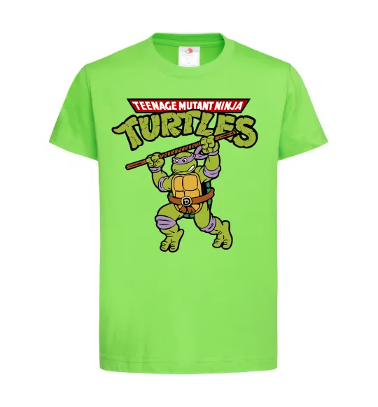 Детская футболка Ninja turtles Donatello Лаймовый фото