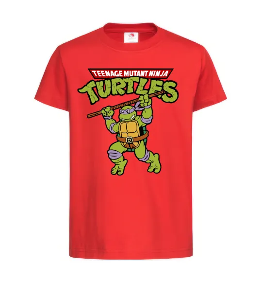 Детская футболка Ninja turtles Donatello Красный фото