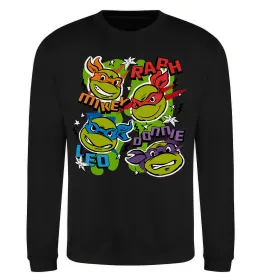 Світшот Mikey Raph Leo Donnie Чорний фото