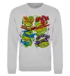 Свитшот Mikey Raph Leo Donnie Серый меланж фото