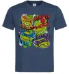 Чоловіча футболка Mikey Raph Leo Donnie Темно-синій фото