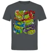 Чоловіча футболка Mikey Raph Leo Donnie Графіт фото