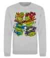 Свитшот Mikey Raph Leo Donnie Серый меланж фото