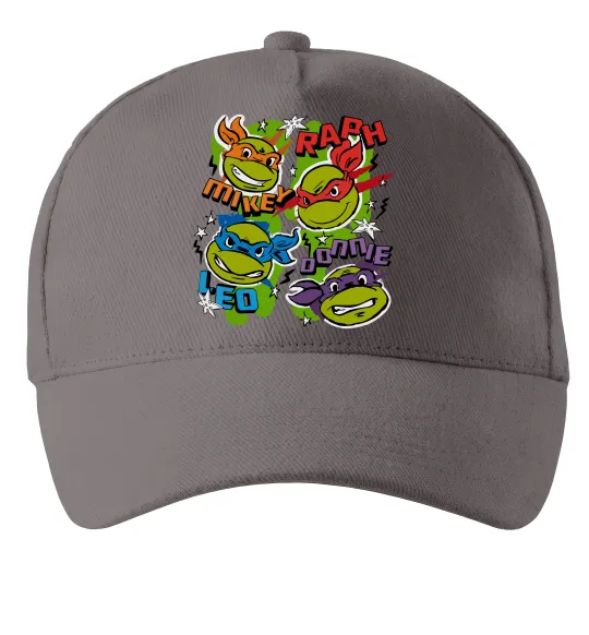 Кепка Mikey Raph Leo Donnie Серый фото