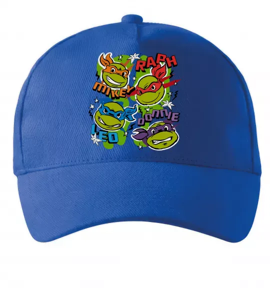 Кепка Mikey Raph Leo Donnie Яскраво-синій фото