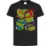 Дитяча футболка Mikey Raph Leo Donnie Чорний Дитяча футболка Mikey Raph Leo Donnie Чорний фото