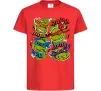 Дитяча футболка Mikey Raph Leo Donnie Червоний Дитяча футболка Mikey Raph Leo Donnie Червоний фото