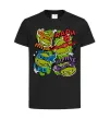 Детская футболка Mikey Raph Leo Donnie Черный фото