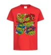 Детская футболка Mikey Raph Leo Donnie Красный фото