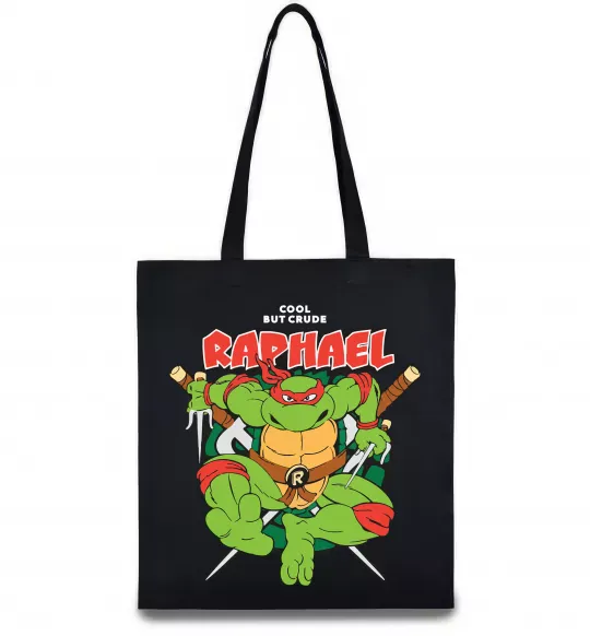 Еко-сумка Рафаель Черепашки ніндзя Чорний фото