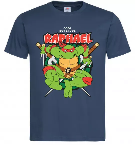 Чоловіча футболка Рафаель Черепашки ніндзя Темно-синій фото