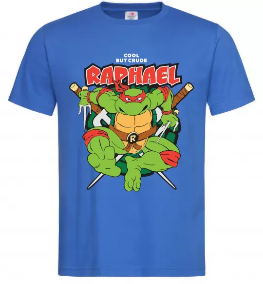 Чоловіча футболка Рафаель Черепашки ніндзя Яскраво-синій фото