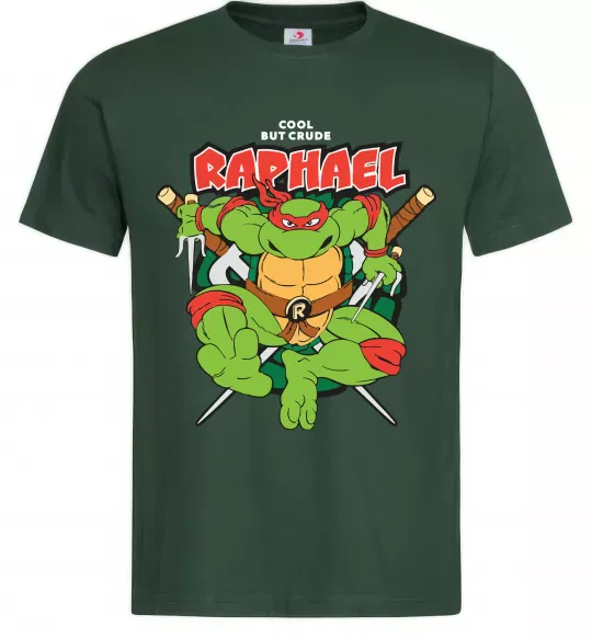 Чоловіча футболка Рафаель Черепашки ніндзя Темно-зелений фото