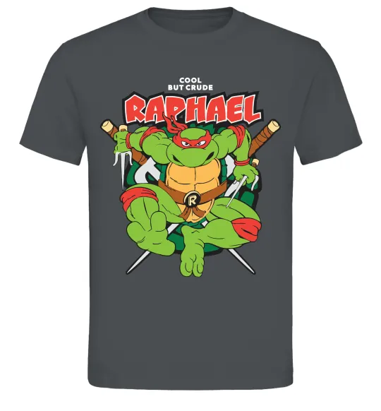 Чоловіча футболка Рафаель Черепашки ніндзя Графіт фото