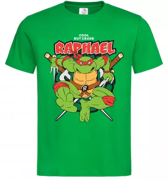 Чоловіча футболка Рафаель Черепашки ніндзя Зелений фото