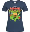 Жіноча футболка Рафаель Черепашки ніндзя Темно-синій фото