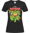 Жіноча футболка Рафаель Черепашки ніндзя Чорний фото