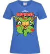 Жіноча футболка Рафаель Черепашки ніндзя Яскраво-синій фото