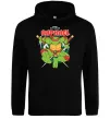 Чоловіча толстовка (худі) Рафаель Черепашки ніндзя Чорний фото
