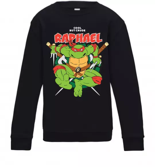 Дитячий світшот Рафаель Черепашки ніндзя Чорний фото