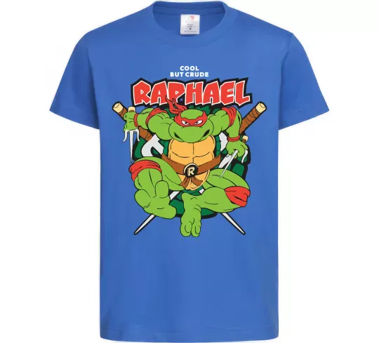 Дитяча футболка Рафаель Черепашки ніндзя Яскраво-синій фото