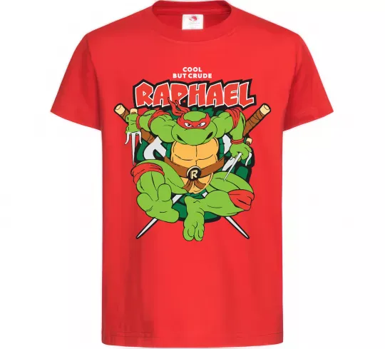 Дитяча футболка Рафаель Черепашки ніндзя Червоний фото
