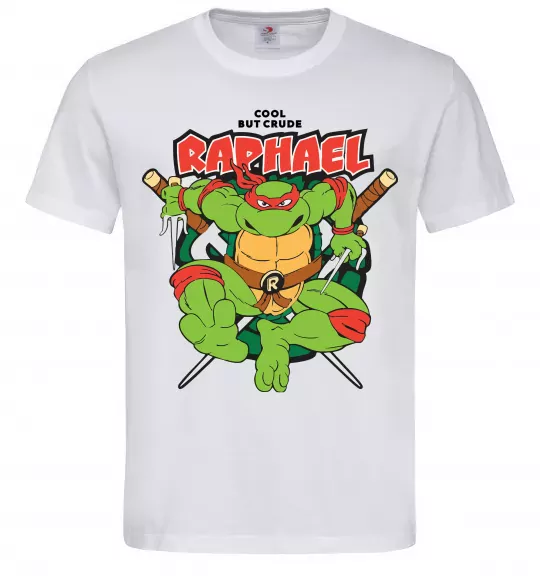 Чоловіча футболка Рафаель Черепашки ніндзя Білий фото