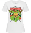 Жіноча футболка Рафаель Черепашки ніндзя Білий фото