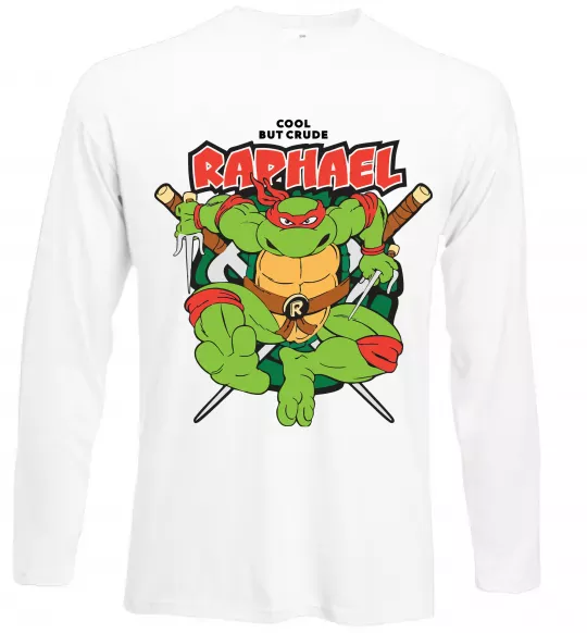 Лонгслів Рафаель Черепашки ніндзя Білий фото