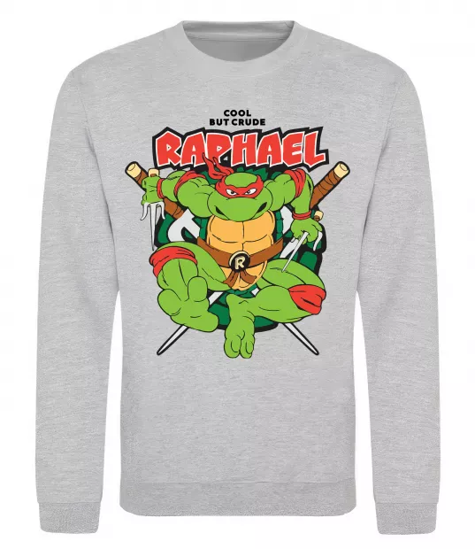 Світшот Рафаель Черепашки ніндзя Сірий меланж фото
