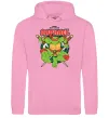 Мужская толстовка (худи) Рафаель Черепашки ніндзя Розовый фото